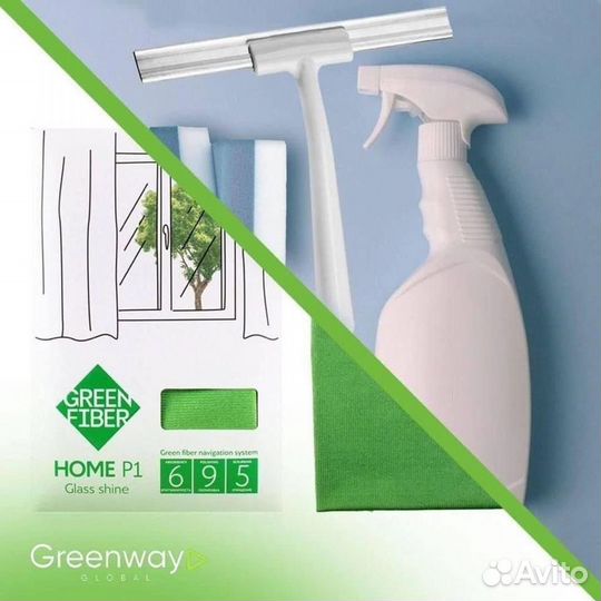 Салфетка для стекла гринвей