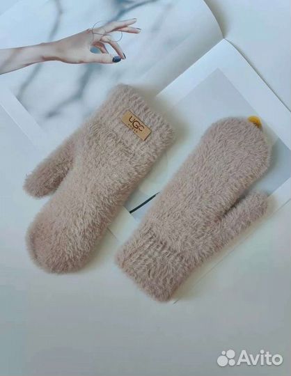 Варежки женские теплые