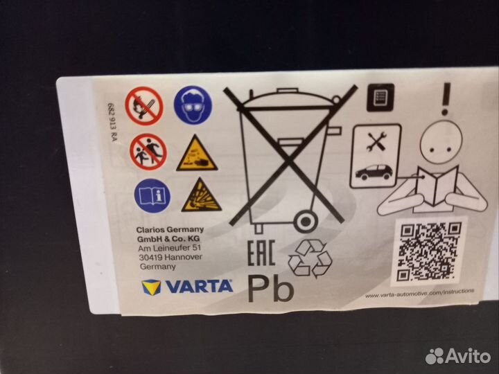 Аккумулятор Varta agm65