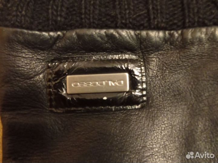 Перчатки женские кожаные длинные