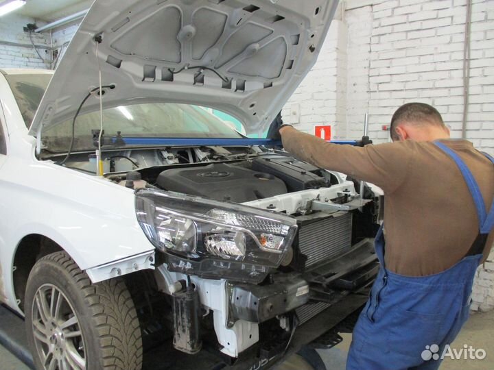 Ремонт Toyota Land Cruiser Prado Замена амортизаторов передних