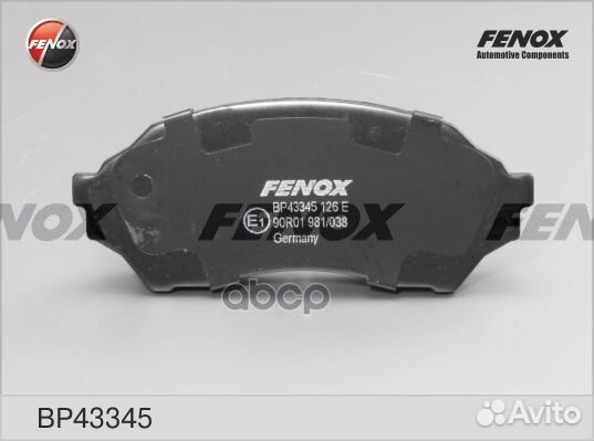 Колодки передние Mazda 323 1.4i-2.0TD, 98-01 BP