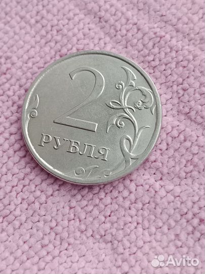 2 рубля заводской брак двойной орёл