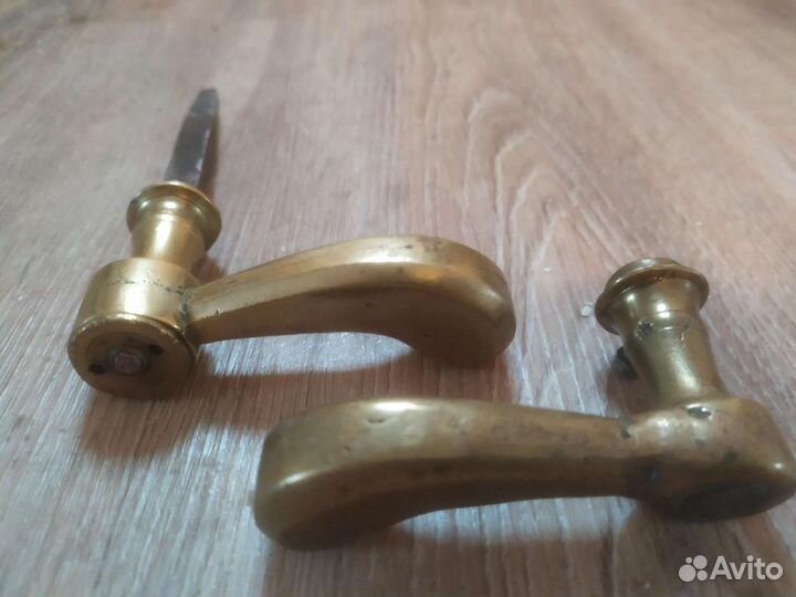 Дверная ручка бронза, старинная