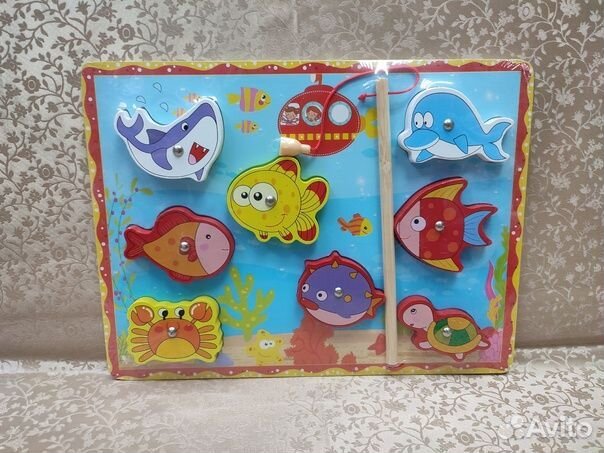 Развивающие игрушки Монтессори Магнитная Рыбалка