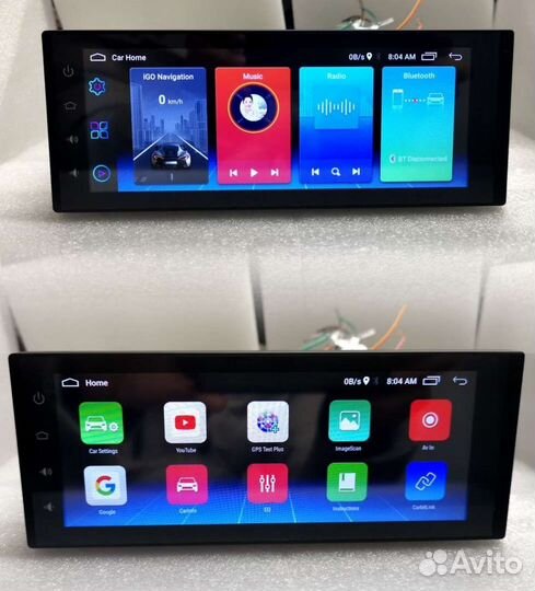 Магнитола 1Din Андроид 10 Экран 6.9 Дюймов.2/32Gb