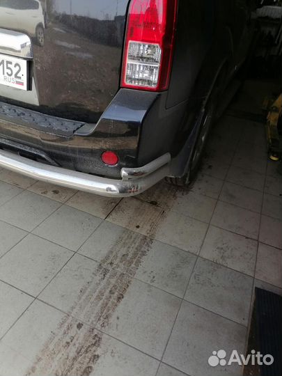 Хромированная труба, защита бампера