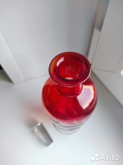 Штоф графин рубиновый СССР