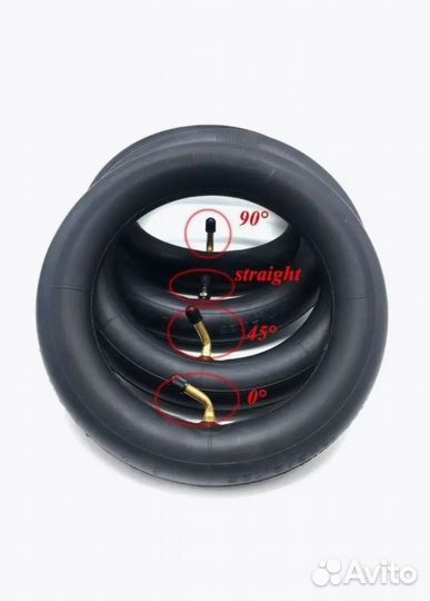 Камера для самоката 10х2.50 (ниппель в бок 45*)