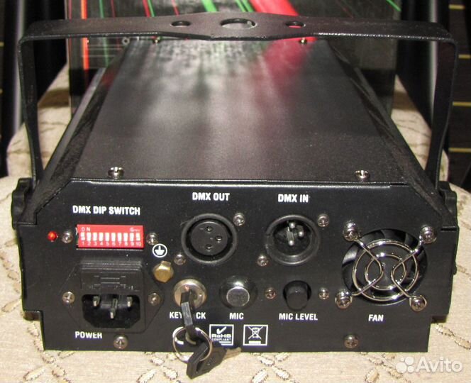 Лазер US N600 G40 R100 Pro светомузыка LED Mic DMX