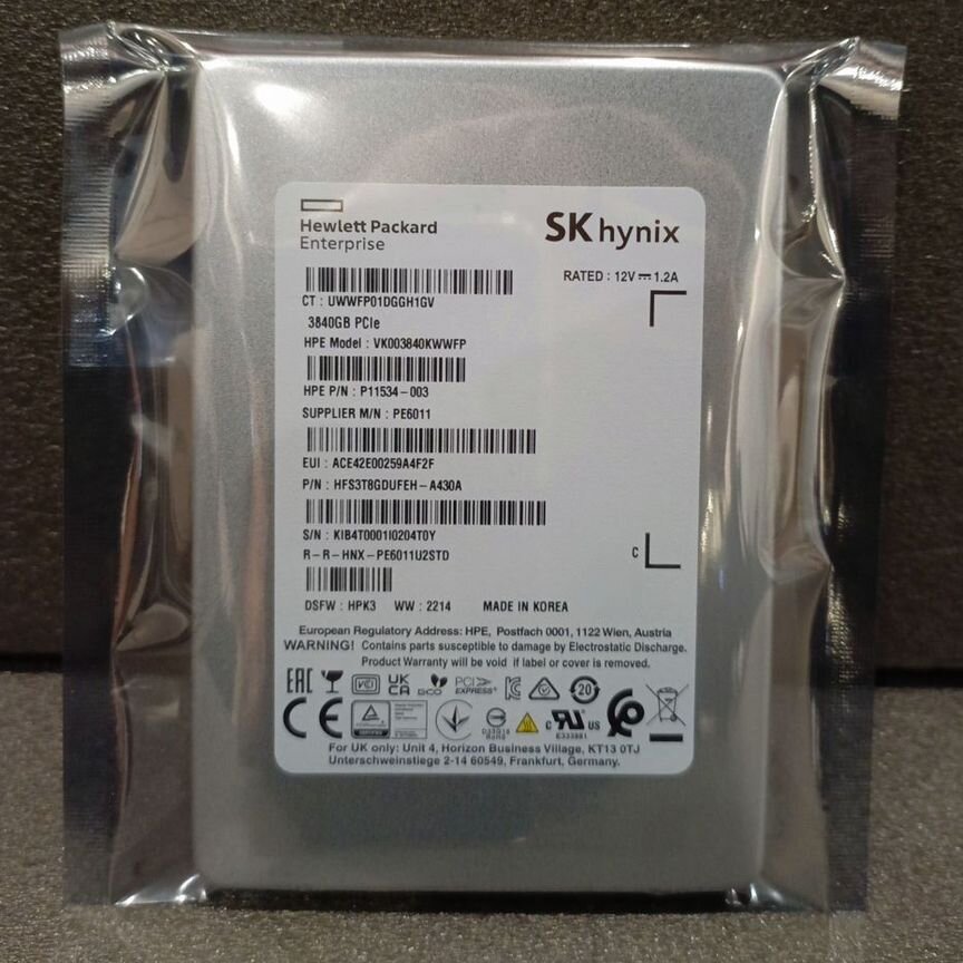 [A430A] Ssd Sk Hynix 3.84 Тб Hfs3t8gdufeh- A430a