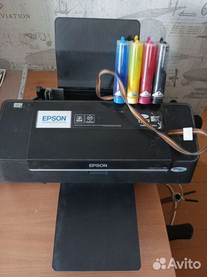Принтер цветной струйный Epson t26 + снпч