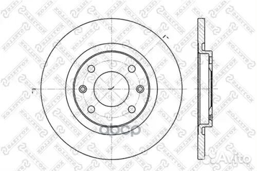 Диск торм. пер. peugeot partnercitroen перед