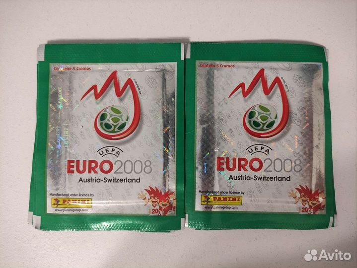 10 пакетов panini Чемпионат Европы 2008 (наклейки)