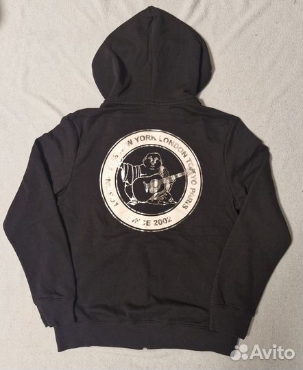 Metallic city buddha ZIP hoodie