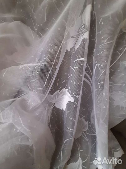 Тюль метражом.Высота 1.20м