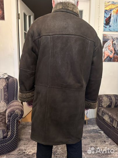 Дубленка натуральная мужская 52 54