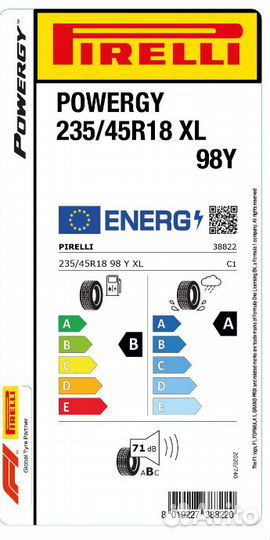 Pirelli Powergy 235/45 R18 98Y