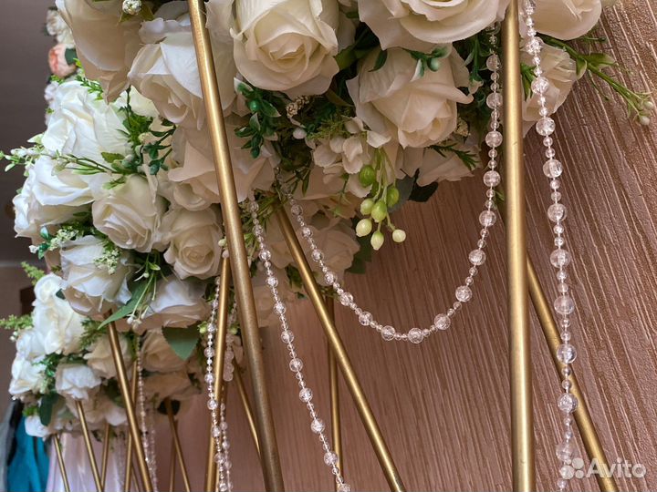 Свадебные украшения стойки с цветами