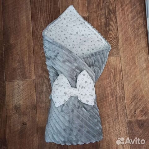 Одеяло на выписку с шапочкой