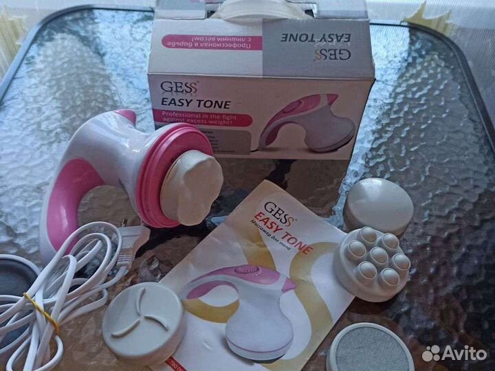 Массажер Gess для лица и тела с наседками
