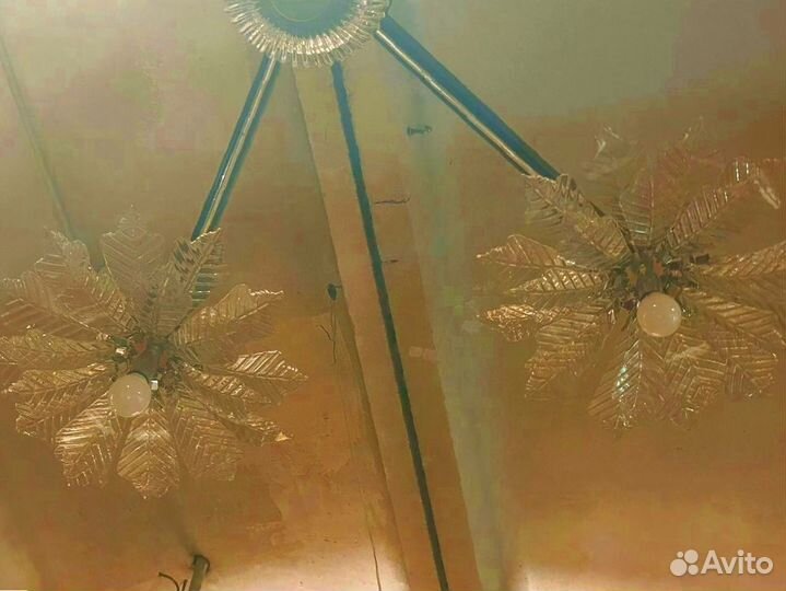 Люстра «цветы» ручная работа