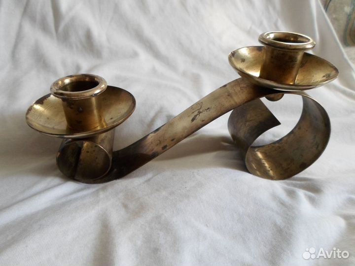 Подсвечник латунный СССР