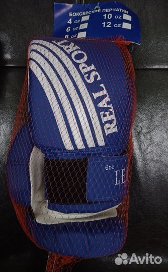 Перчатки боксерские Leader Real Sport 6,8,12 oz