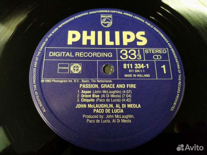 McLaughlin Al Di Meola Lucia Passion Grace Fire