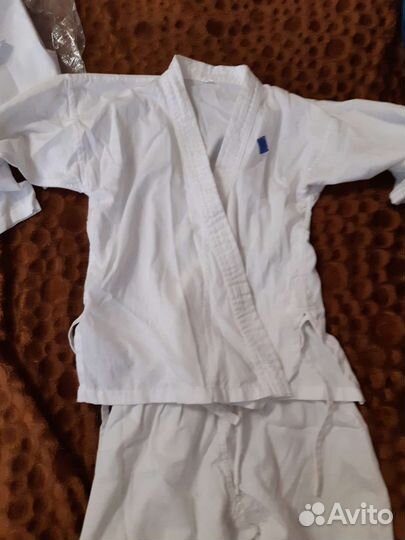 Кимоно для каратэ р 135 и 150, защита голени р М