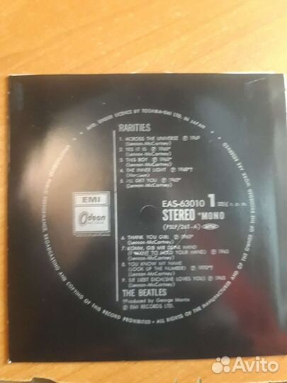 The Beatles/ Rarities/ Mini LP. Rus
