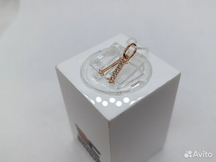 Золотая подвеска буква Л 585* (Парк)