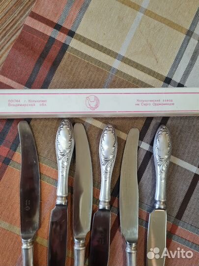 Вилки, ложки, ножи мельхиор