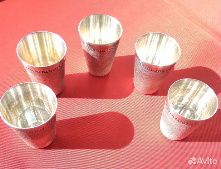 Стопки 5 шт. мельхиор СССР