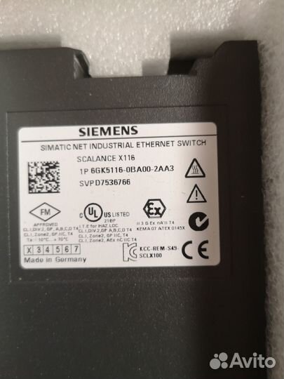 Коммутатор Siemens 6GK5116-0BA00-2AA3