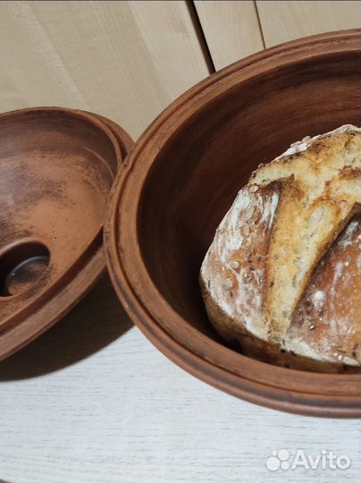 Бронь Кастрюля для запекания из глины