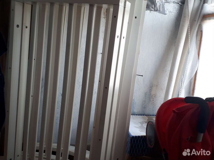 Детская кроватка трансформер круглая