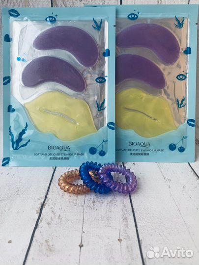 Набор маска для губ и патчи для глаз