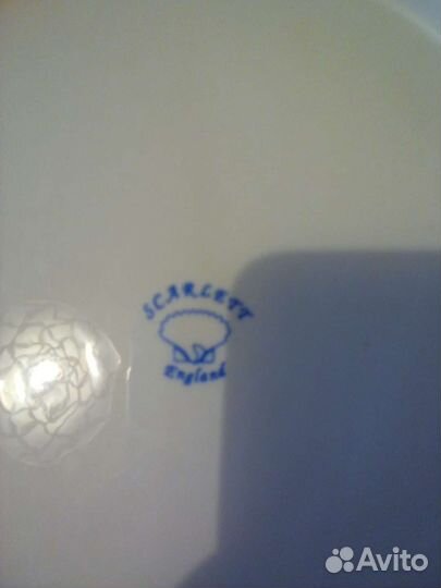 Тарелка фарфор, старая, английская