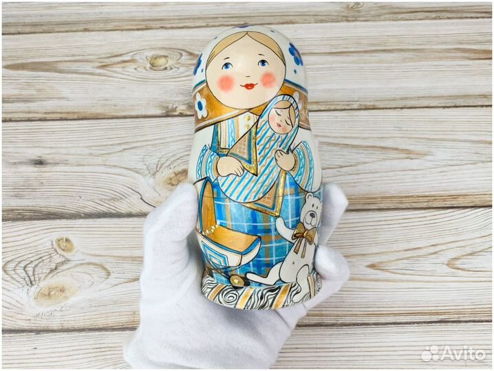 Матрешка ручной работы игрушка для детей сувенир