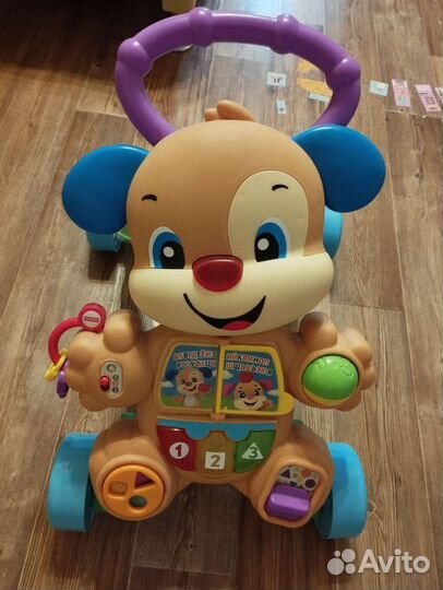 Ходунки каталка fisher price ученый щенок