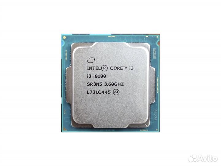 Процессор Intel core i3 8100