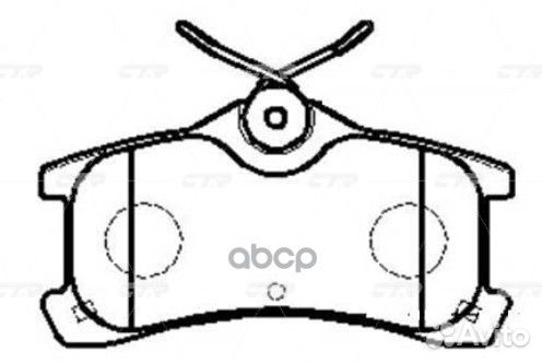 GK1165 колодки дисковые задние Toyota Corolla