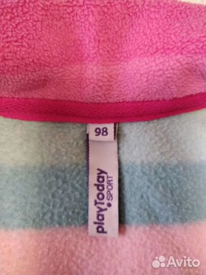 Кофта playToday для девочки флис 98