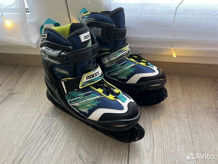 Коньки ледовые раздвижные Roces 30-35