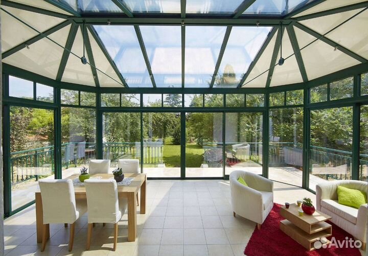 Офисные перегородки, витражи, зимние сады алюминий