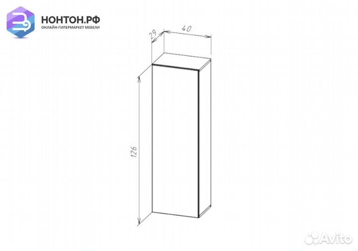 Шкаф навесной Point тип-20 дуб вотан