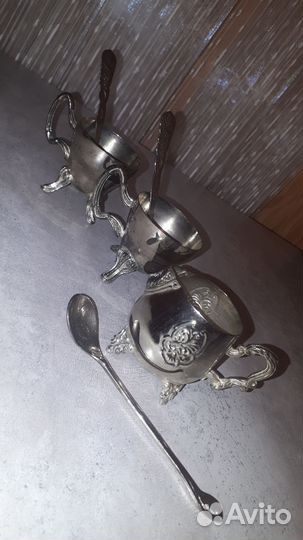 Кофейный набор мельхиор