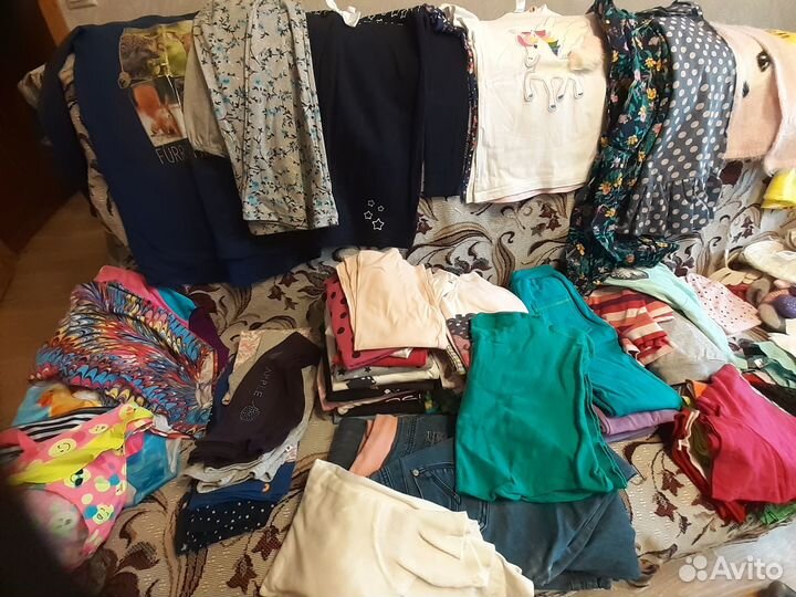 Вещи пакетом на девочку 128-134