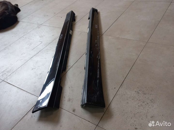 Накладка порогов пластик bmw 3 F30